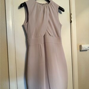 Burberry Midi Dress in Soft Gray